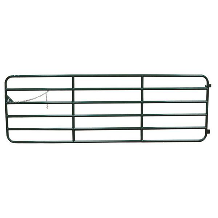 10ft Diamond Bar Gate- Black