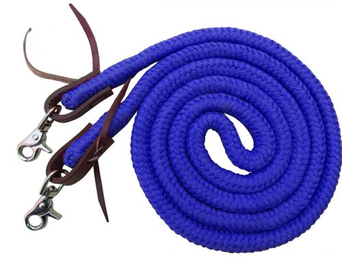 8ft Braided Soft Polyester Barrel Reins