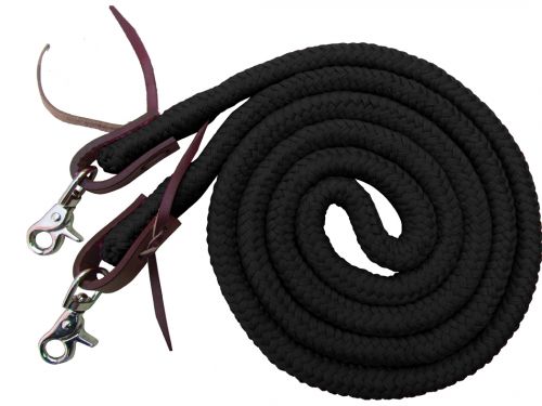 8ft Braided Soft Polyester Barrel Reins