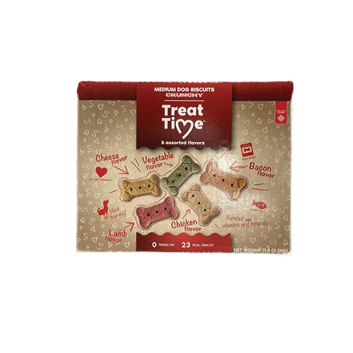 Treat Time Medium Asst. Dog Biscuits 7lb