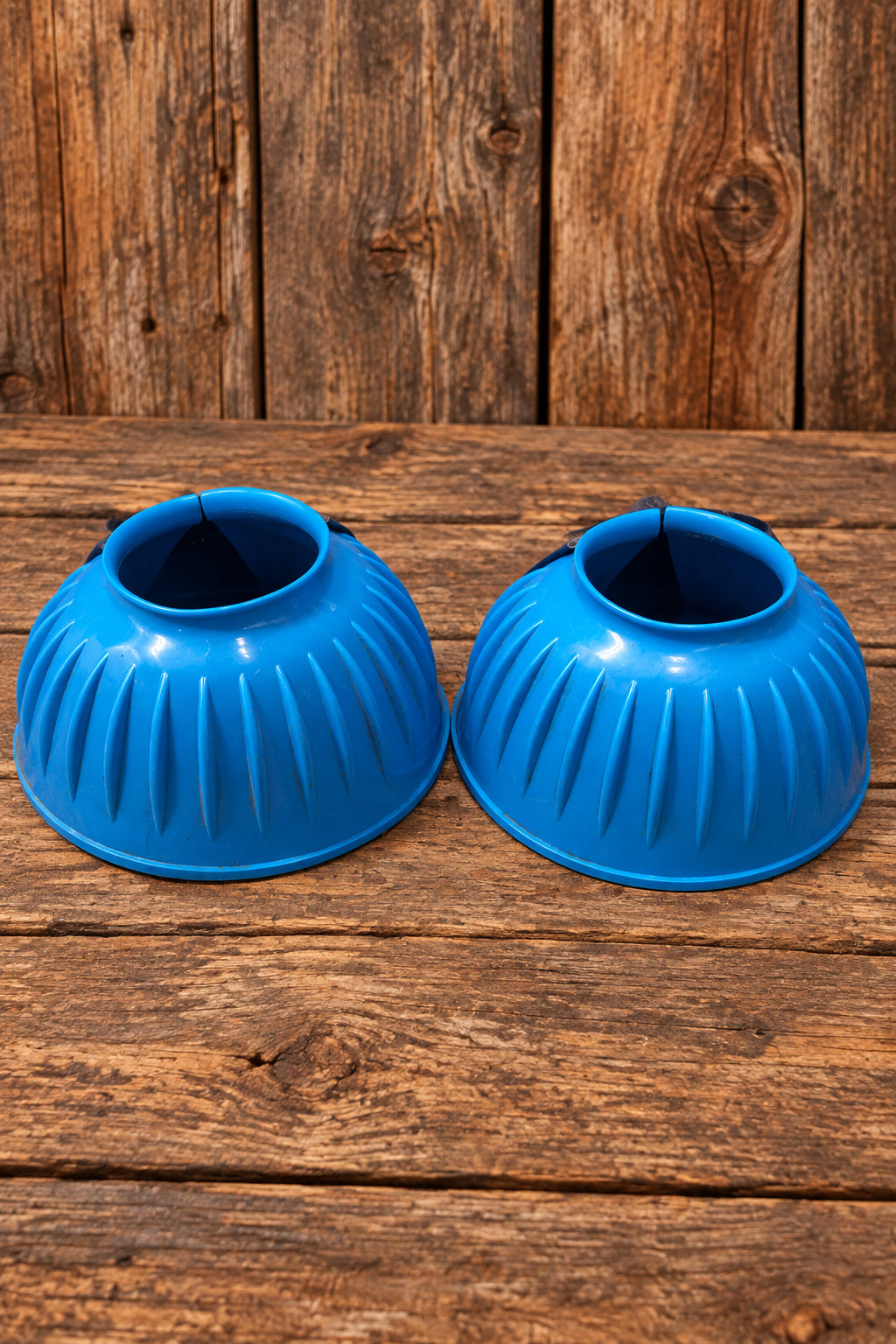 Blue Rubber Bell Boots- Small