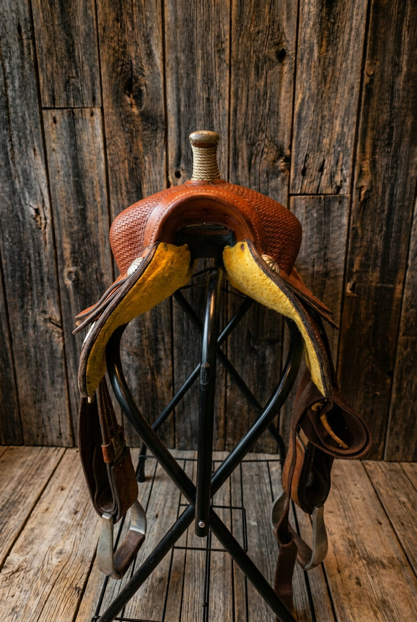 15" Country Legend by Western Rawhide Barrel Saddle