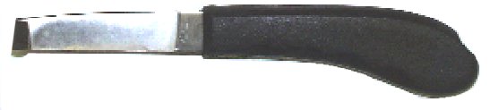 Hoof Knife RH Black Handle