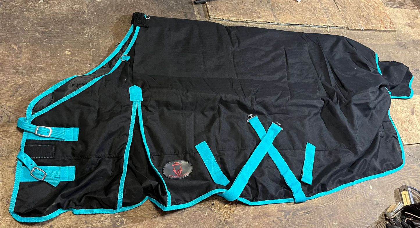 Black & Turquoise 300g 600D