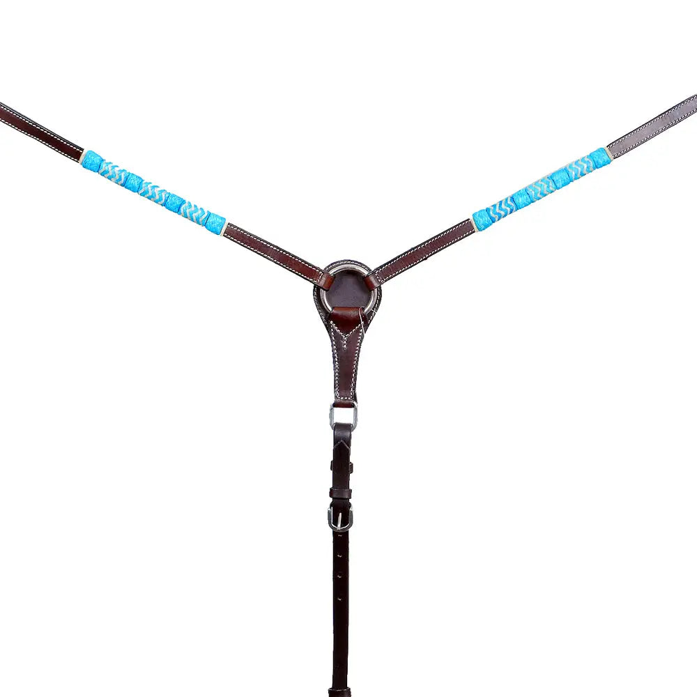 Turquoise Rawhide Breastcollar