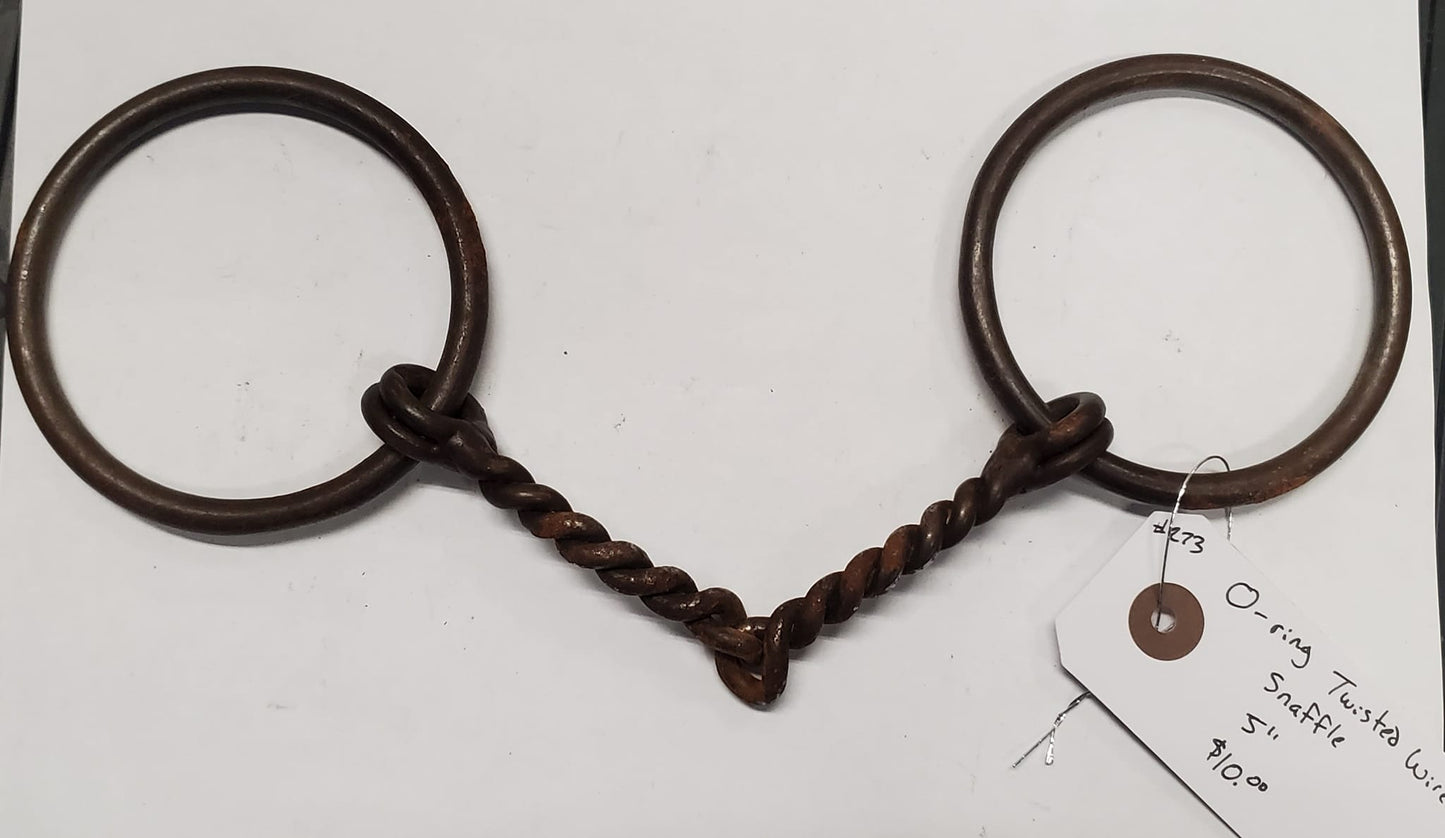 Loose ring twisted wire snaffle