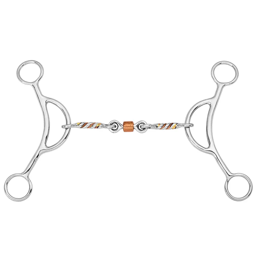 Gag Bit w/Dog Bone and Copper Roller