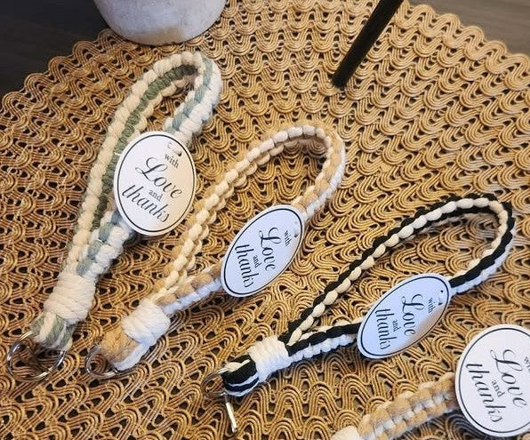 Porte-clés en macramé - Boucle