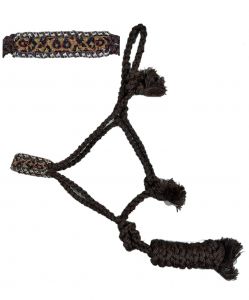 Beaded Cheetah Mule Tape Halter