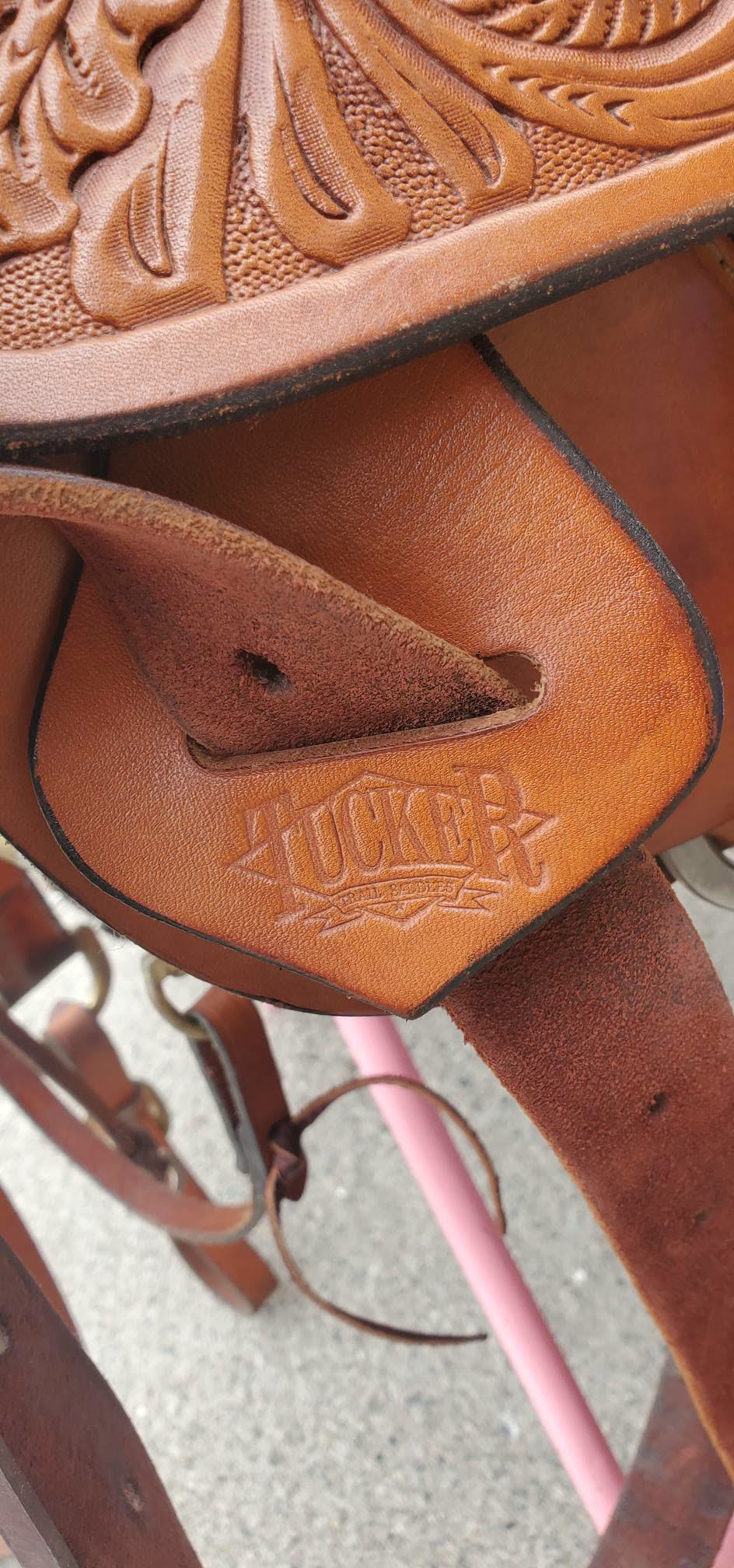 15.5" Tucker High Plains Trail Saddle Wide Tree