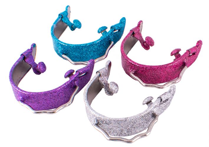 Glittered Epoxy Aluminum Bumper Spurs