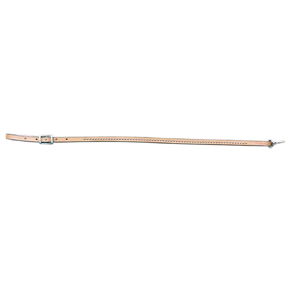 28" Studded Leather Tie Down Strap