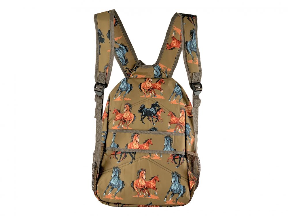 Backpack with Running Horses