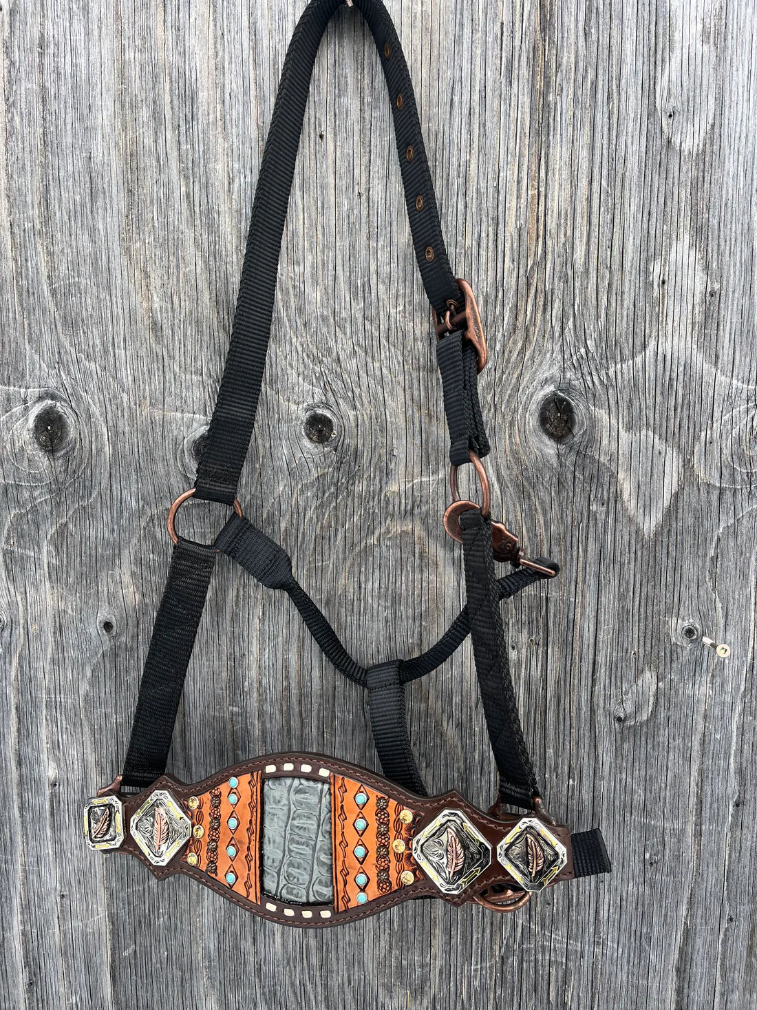 Feather Concho Bronc Halter