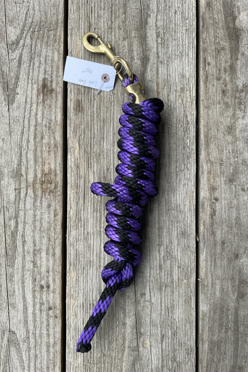 Purple & Black Lead Rope