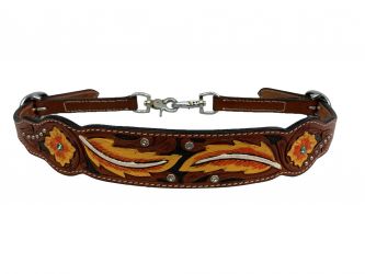 Floral and Feather Wither Strap