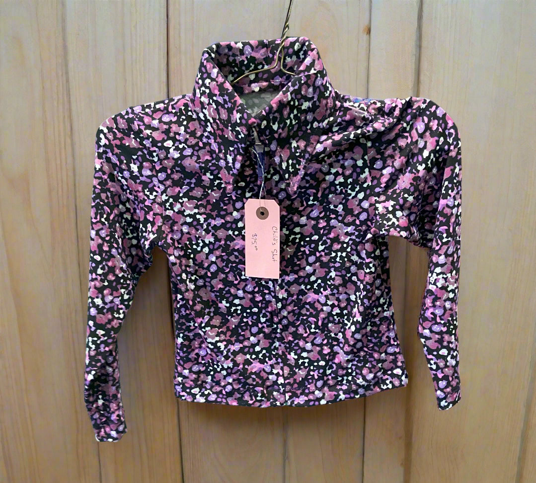Purple Brushstroke Child's Rail Shirt