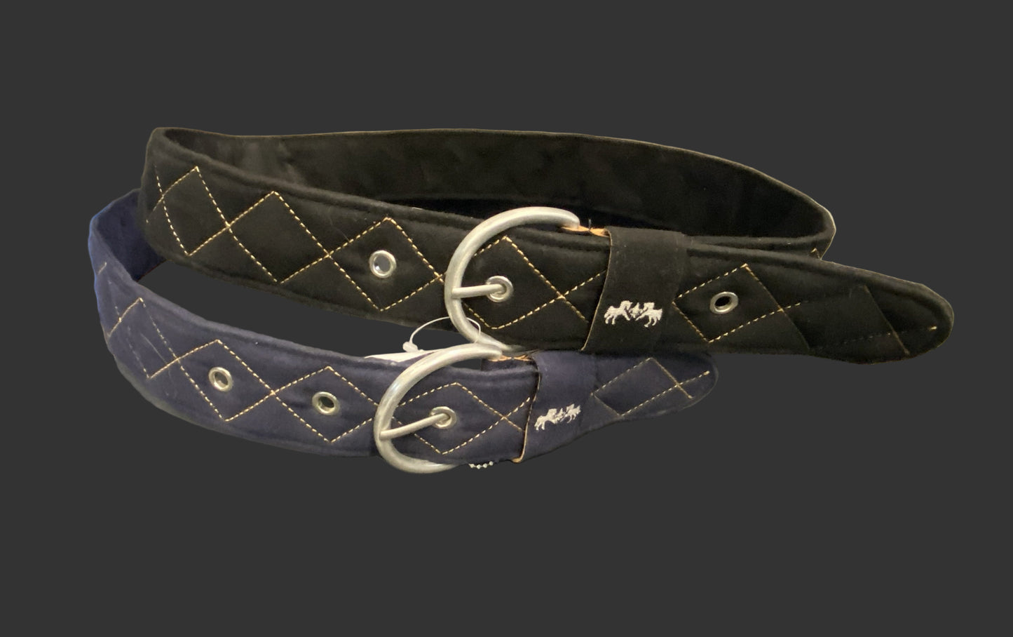 Ceinture en daim matelassé Equine Couture