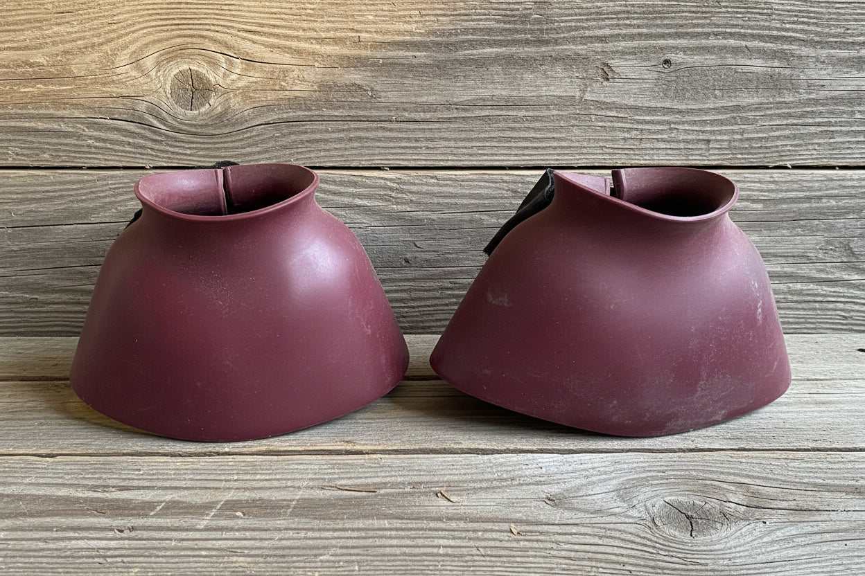 Burgundy Rubber Bell Boots
