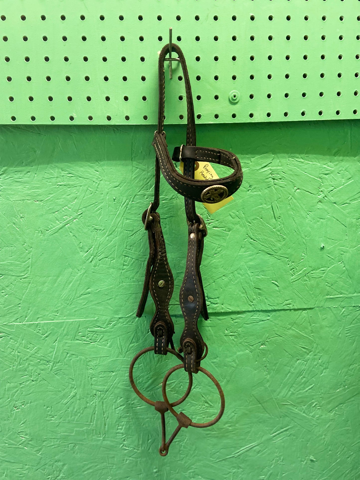 "Praying Cowboy" Concho Headstall w/Snaffle