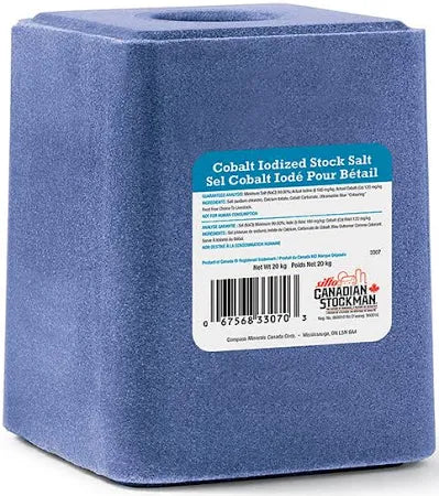 Bloc de sel iodé au cobalt