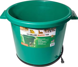 Baignoire chauffante en plastique de 16 gallons