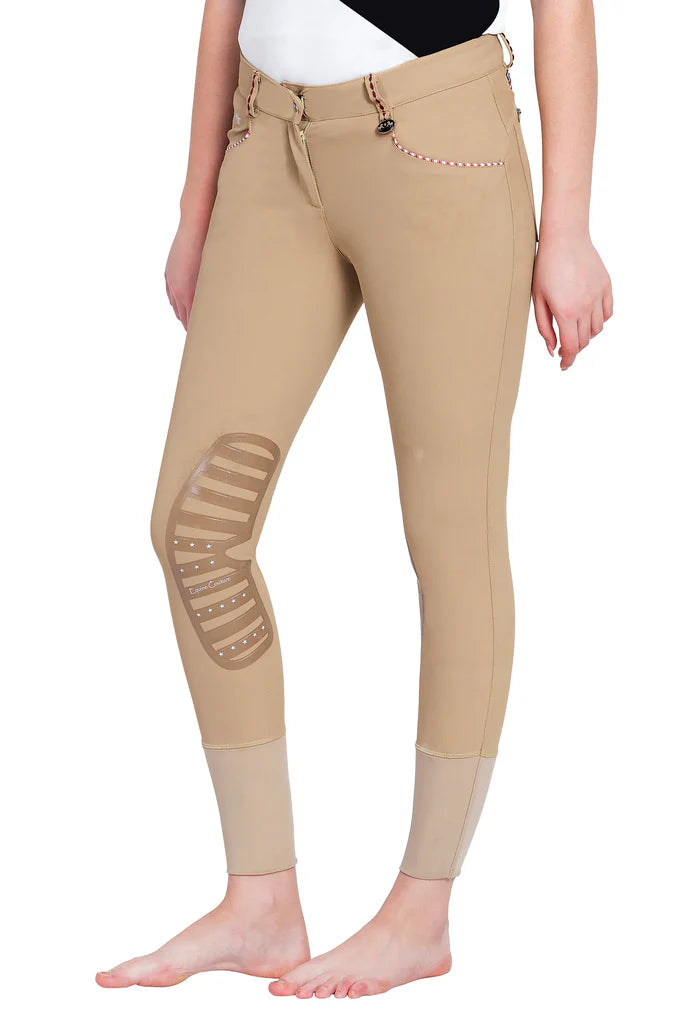 Culotte d'équitation Equine Couture pour femmes, modèle Ingate Knee Patch