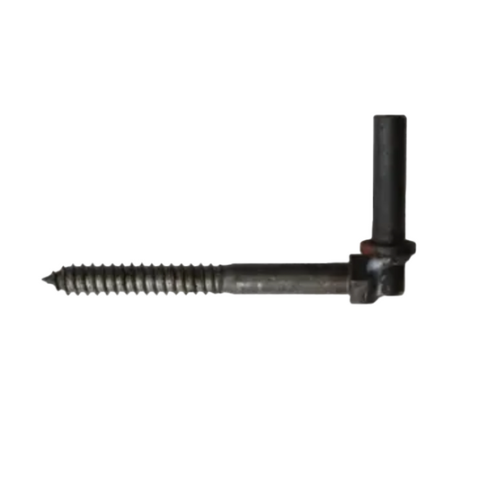 Lag Screw Gate Hinge- Black Pair