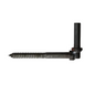 Lag Screw Gate Hinge- Black Pair