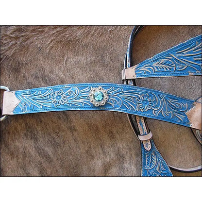 Ensemble de pierres turquoise peintes à la main