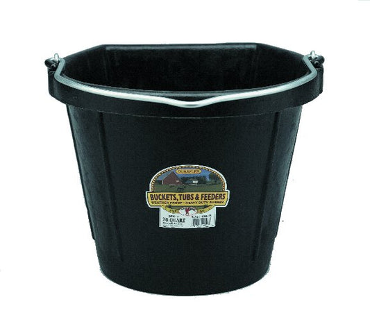 Rubber Flatback Bucket-20qt