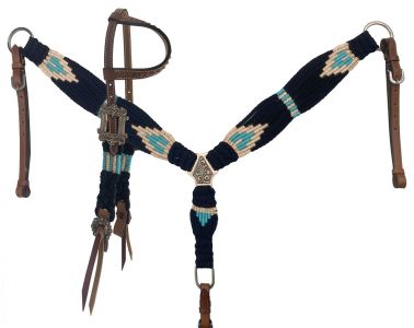 Corded One Ear Headstall & Breastcollar Set