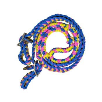 Nylon Braided Barrel Reins w/Snaps