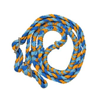 Nylon Braided Barrel Reins w/Snaps