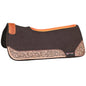 Felt Western Pad w/Tooled Leather Wears