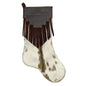 Bas en cuir de vachette avec franges