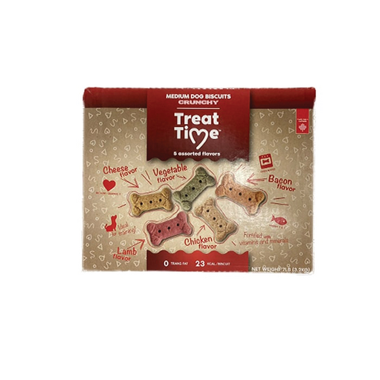 Treat Time Medium Asst. Dog Biscuits  7lb