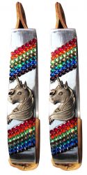 Youth Rainbow Crystal Unicorn Stirrups