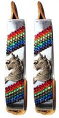 Youth Rainbow Crystal Unicorn Stirrups