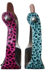 Leopard Print Barrel Stirrups