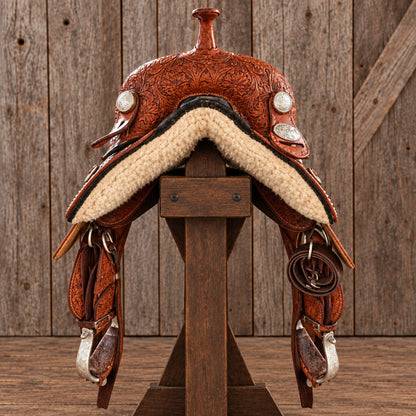 15" Hilason Treeless Barrel Saddle