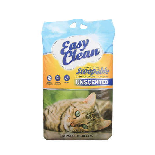Easy Clean Scoopable Litter Unscented 40lb