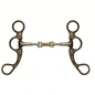 Engraved Antique Brown Steel Bit w/Dogbone Center