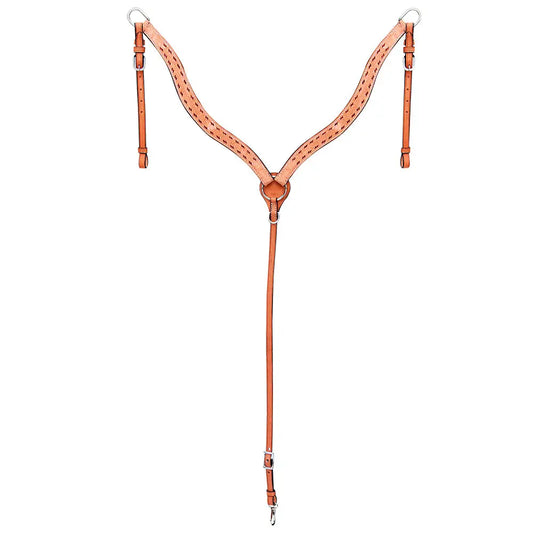 Collier de poitrine profilé à coutures apparentes