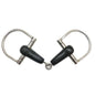 4" Rubber D-Ring Snaffle