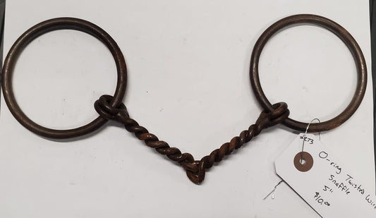 Loose ring twisted wire snaffle