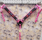 Pink Beaded Showman Breastcollar