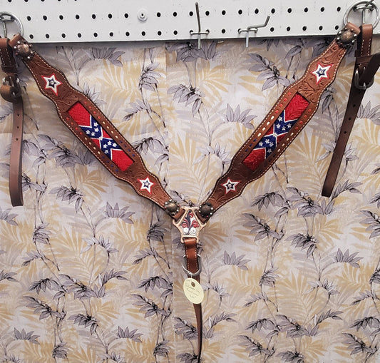 Confederate Flag Showman Breastcollar