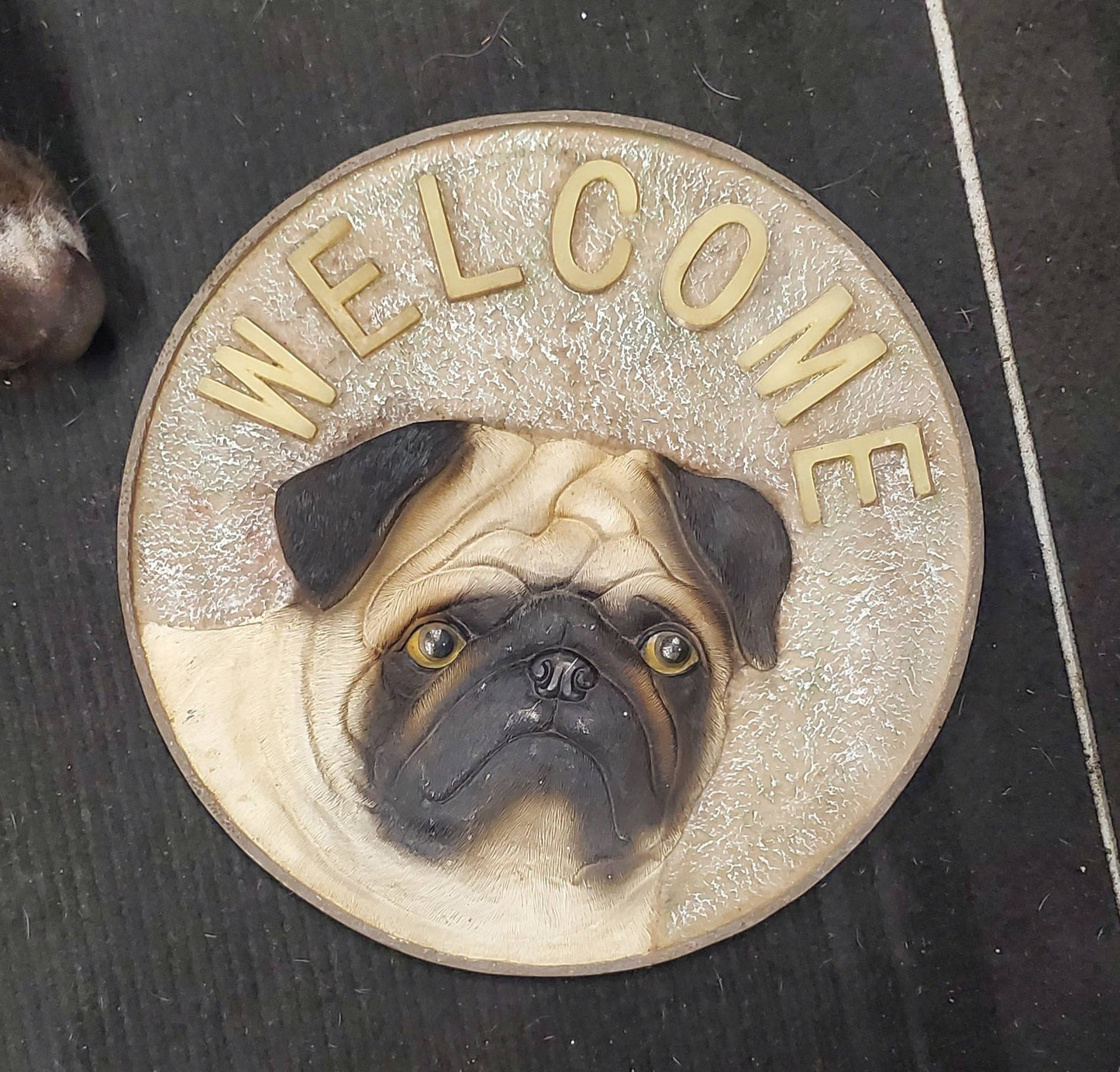 Ceramic Pug Sign