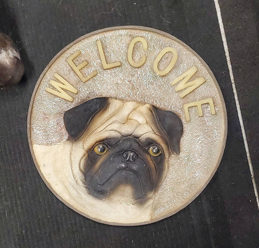 Ceramic Pug Sign